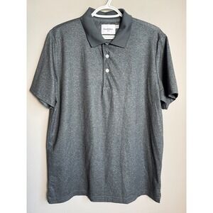 Goodfellow & Co Mens Short Sleeve Polo Shirt Dark Gray Golf Casual Minimalist‎